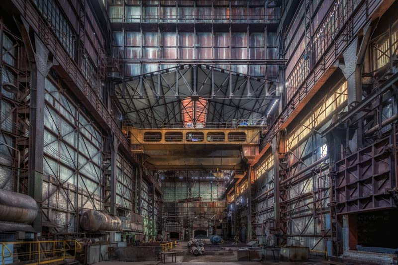 Urbexlocatie Masters of Steel is een verlaten staalfabriek in België.