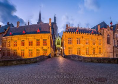 Het stadhuis van Brugge, panorama.