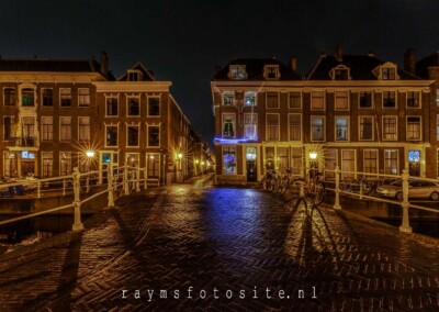 Doelenbrug Leiden nachtfotografie.