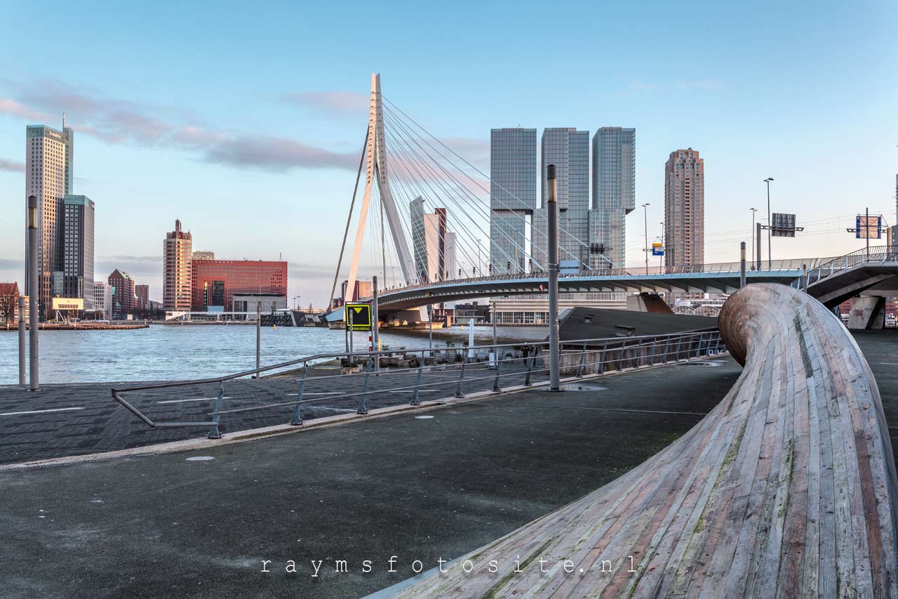 De mooiste fotos van Rotterdam, Erasmusbrug en kop van zuid.
