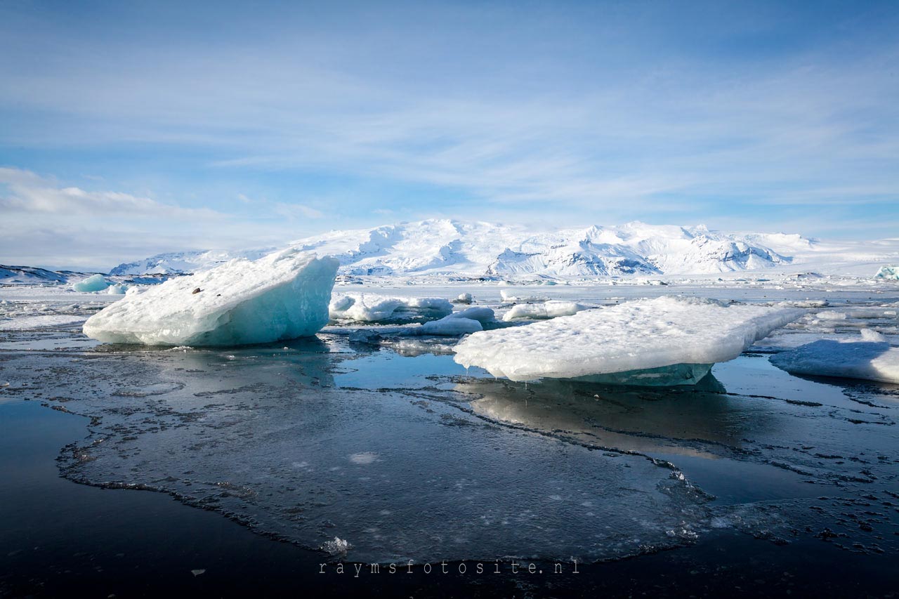 Jökulsárlón Ijsland. Het bekendste en grootste gletsjermeer.