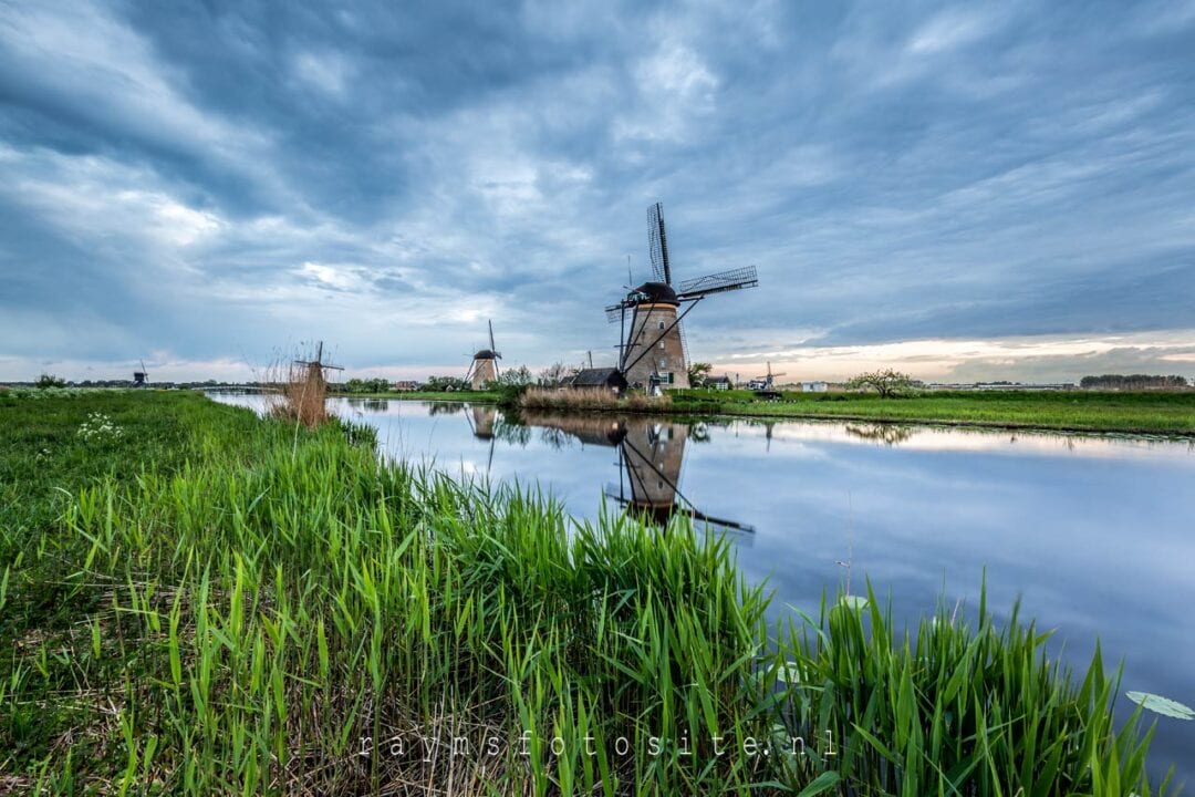 Kinderdijk | Molens | Landschap | Zonsondergang | Alblasserwaard