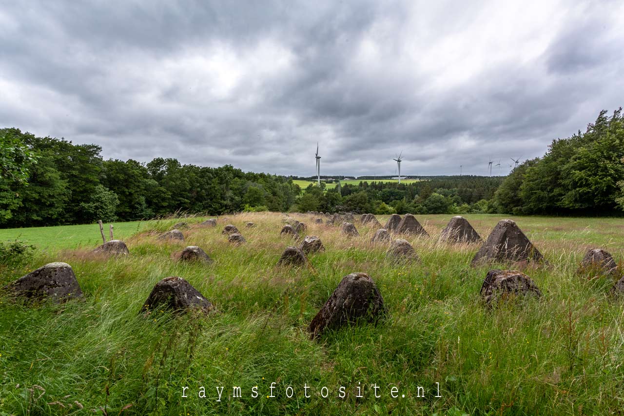 Westwall Höckerlinie Lammersdorf Duitsland.