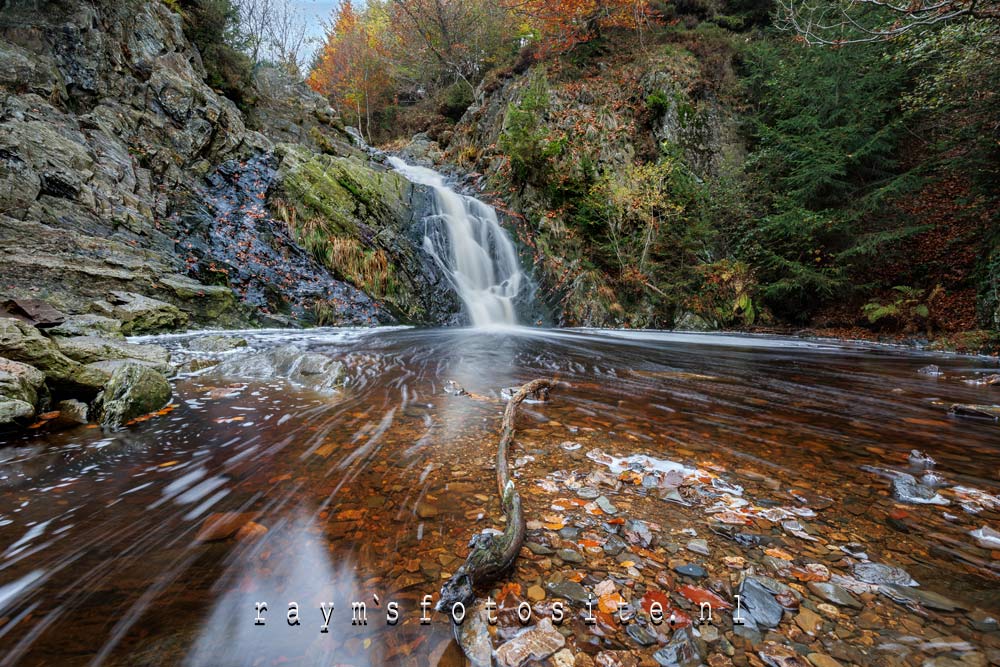 Waterval Cascade du Bayehon, in de Ardennen.