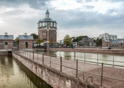 Steden. Rotterdam, watertoren de Esch. Deze watertoren werd gebouwd tussen 1871-1873.