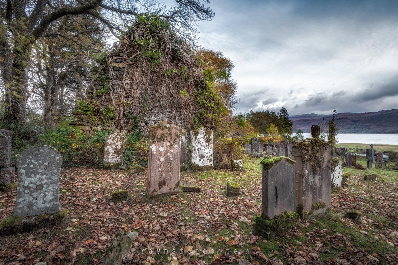 Lochcarron, Old Burial Ground, Strathcarron. Wat een gave begraafplaats!