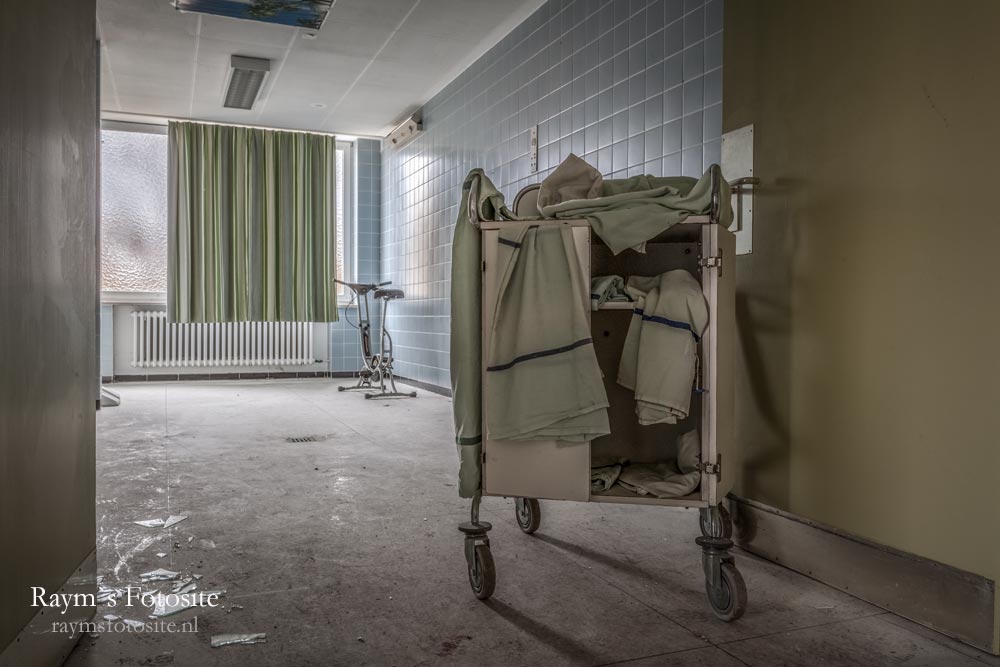 Hospital BTOK, verlaten ziekenhuis in Duitsland. Waarschijnlijk het deel waar men kwam om te revalideren.