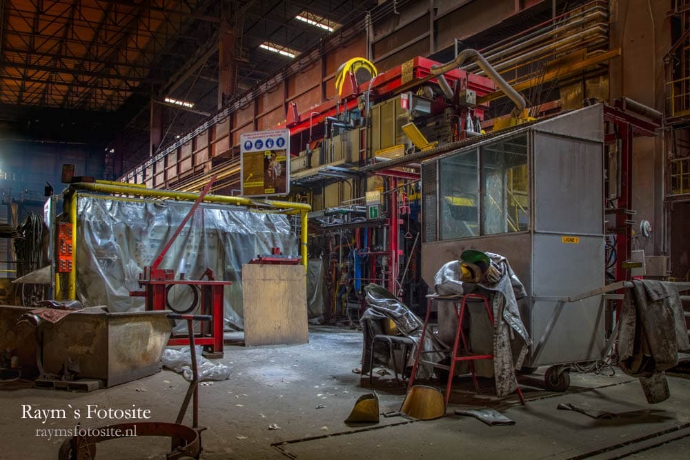 staalindustrie in België, Heavy Metal. Werkplaats en las spullen.