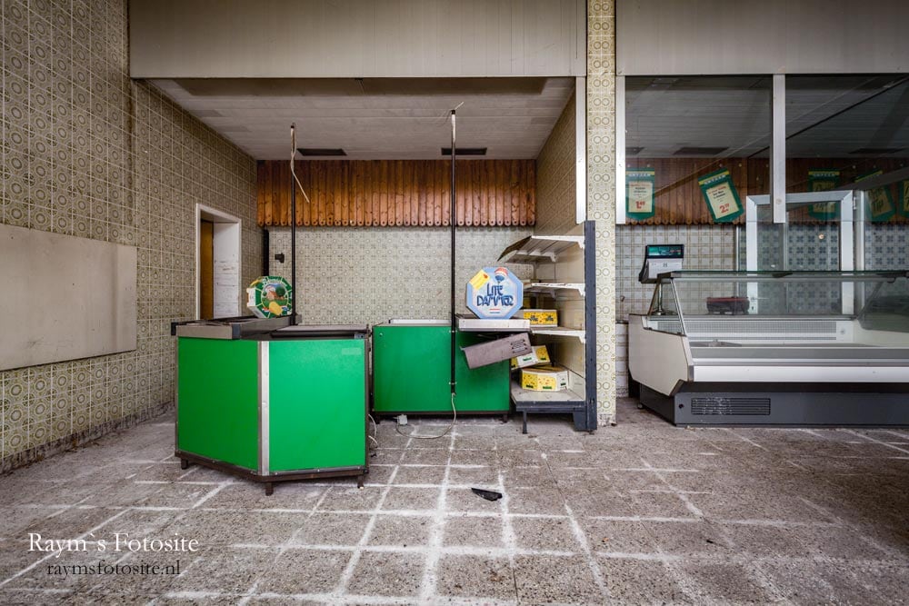 verlaten supermarkt in Duitsland