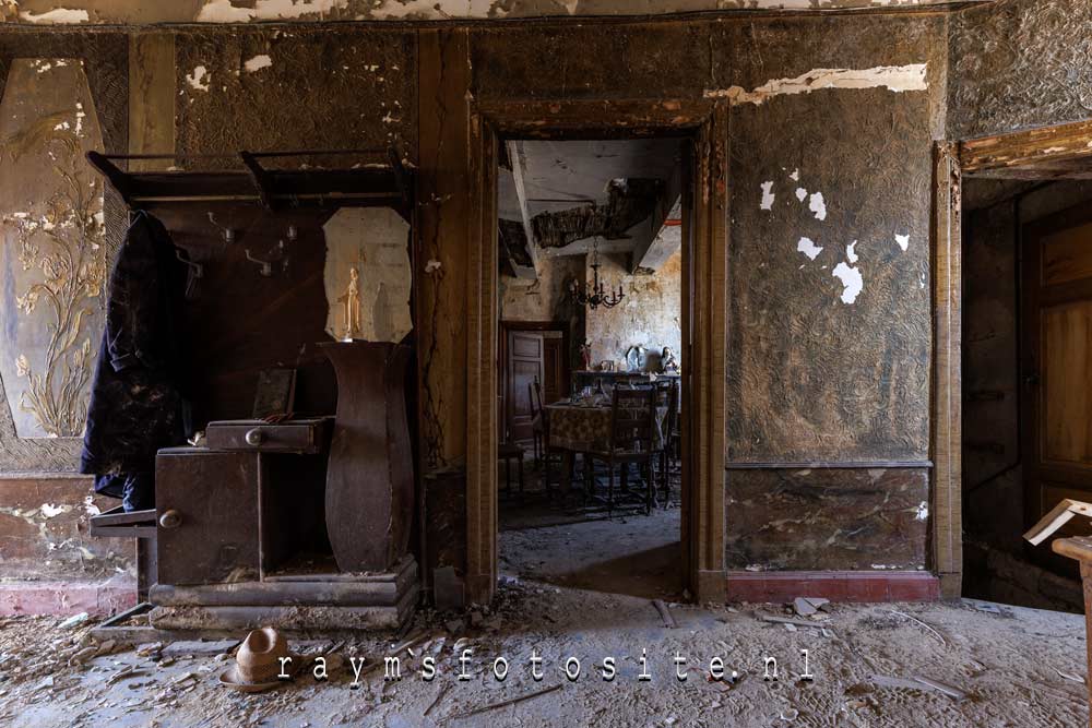 Urbex in België, Maison Decay waar een brand geweest is.
