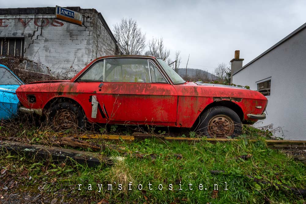 Red Fulvia. Een Lancia die gemaakt werd van 1963 tot 1976
