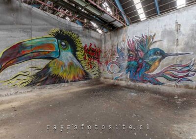 Oudere graffiti is er ook. Dus hoe lang ze hier al bezig zijn?