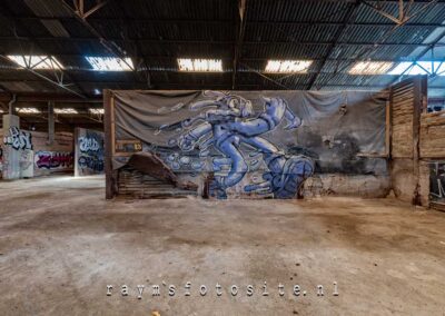 Streetart van Kiuw KUU, urbex in België.
