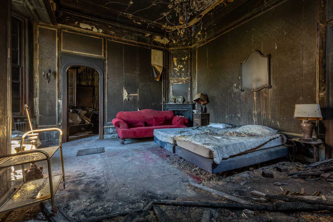 De luxe suite van dit bed and breakfast Manoir Jeanne d`arc.