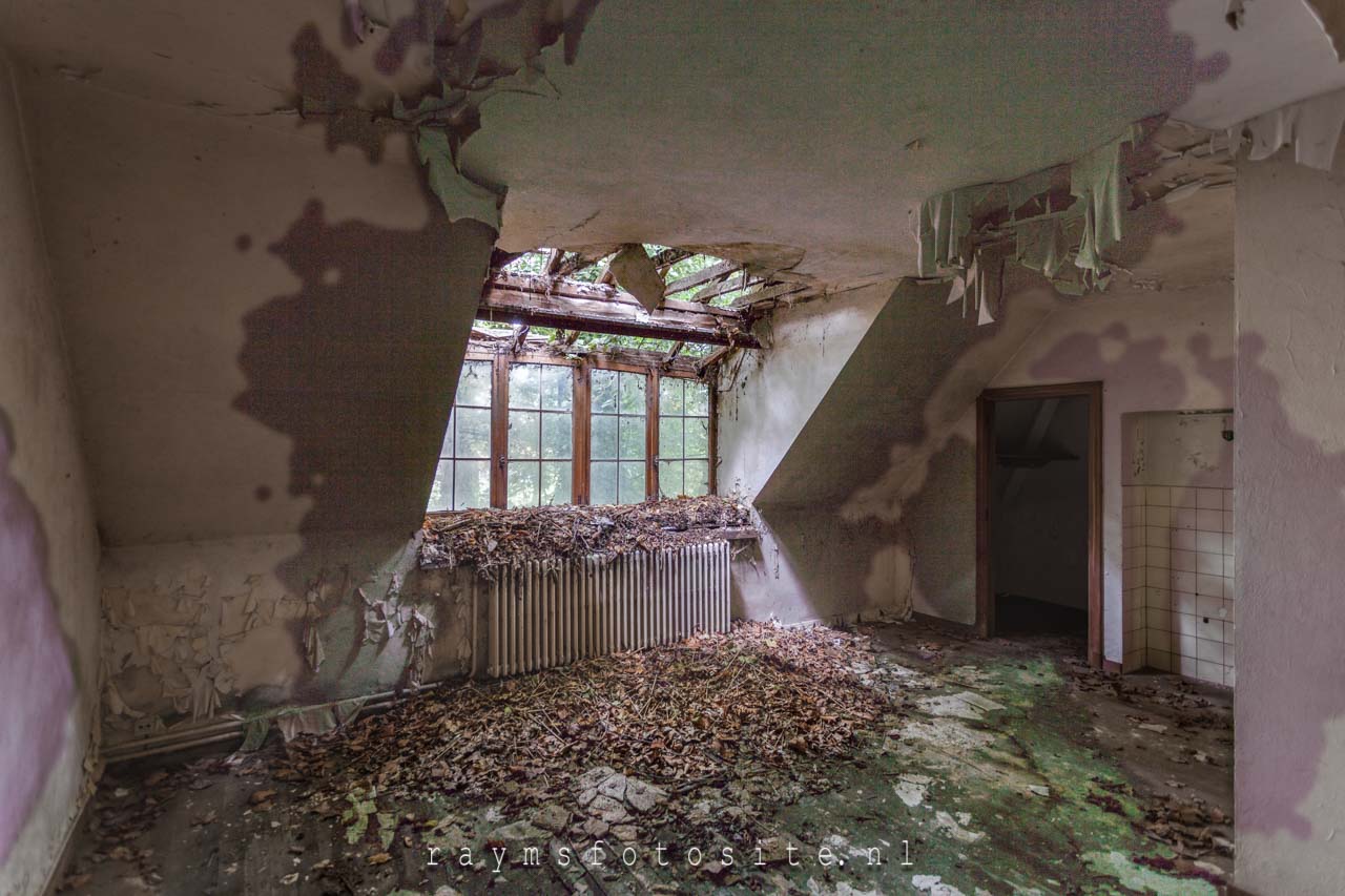 Vervallen huis in België, villa SS